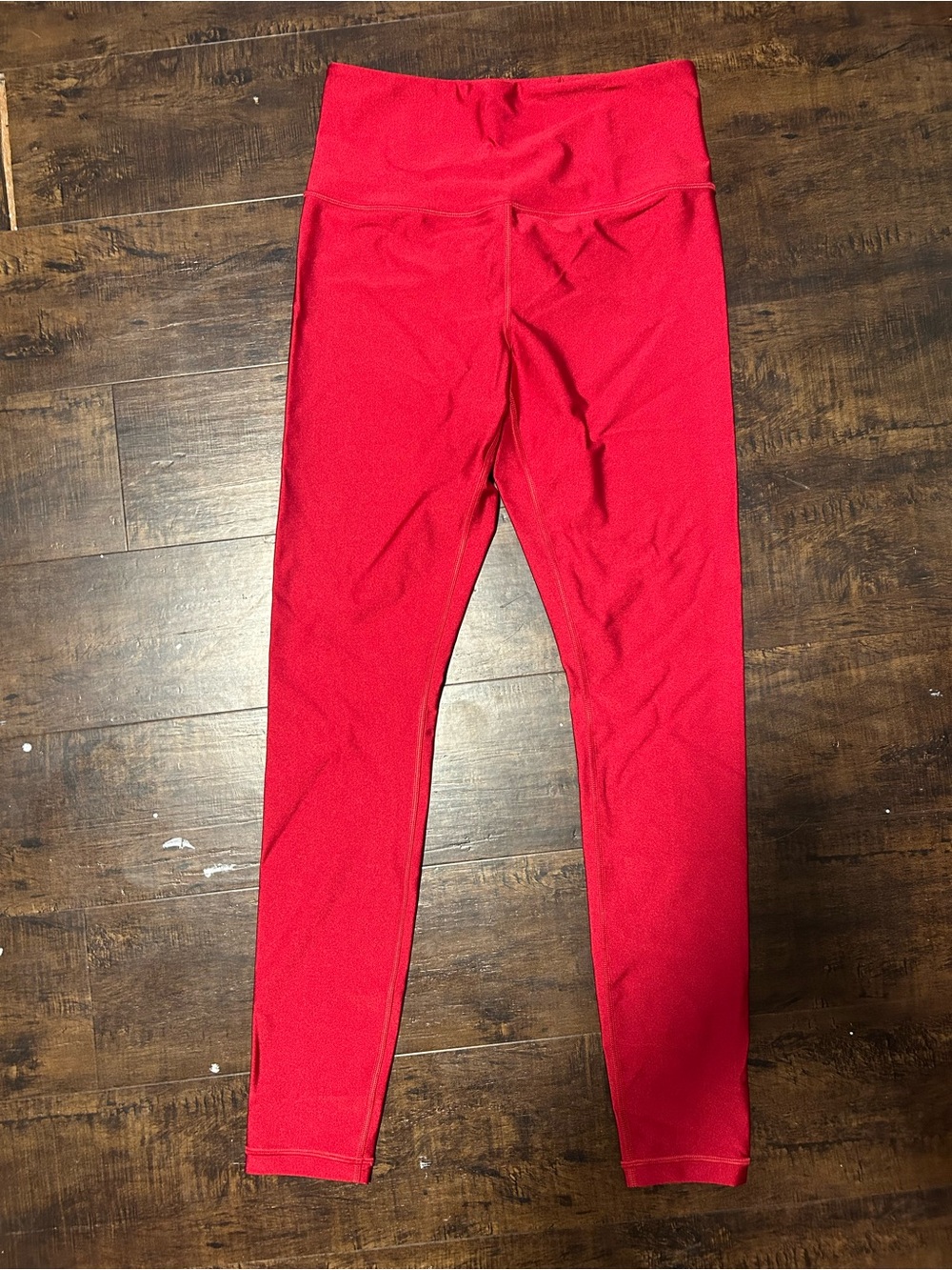 Athleta shiny red leggings